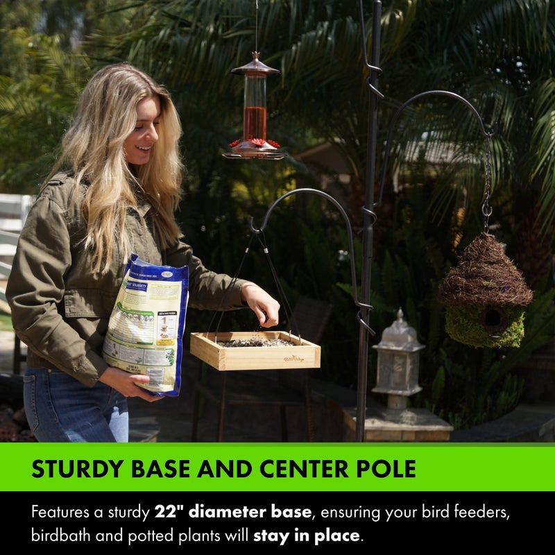 Yard Butler Yard Tree Bird Center, IYTBC-4 Garden Accessory for Outdoor Hanging - Steel Construction - Easy Installation - Functional & Decorative - Image 4